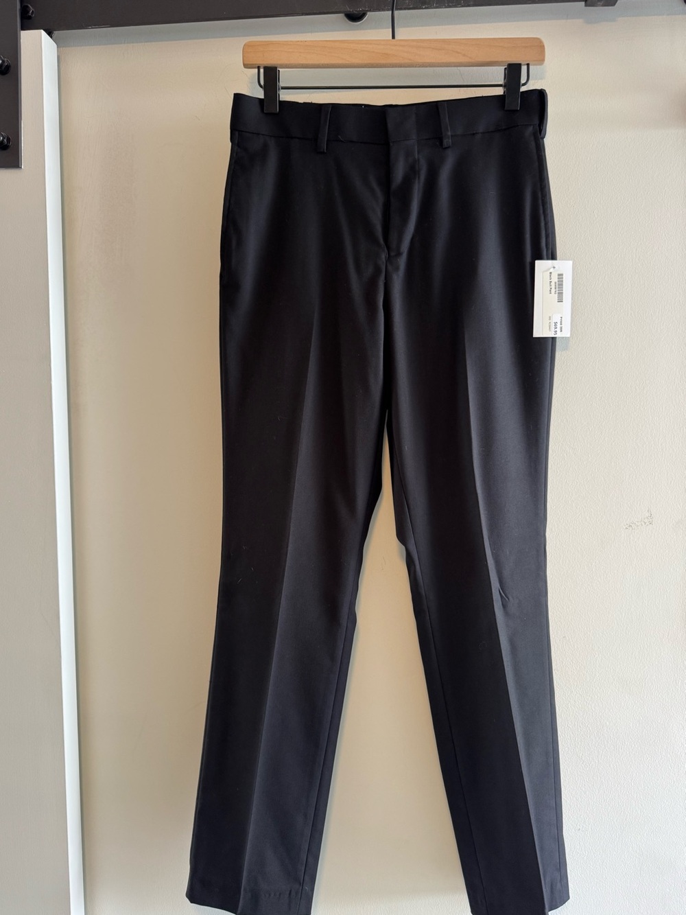 Men's Black Dress Pants - Classic Straight Fit